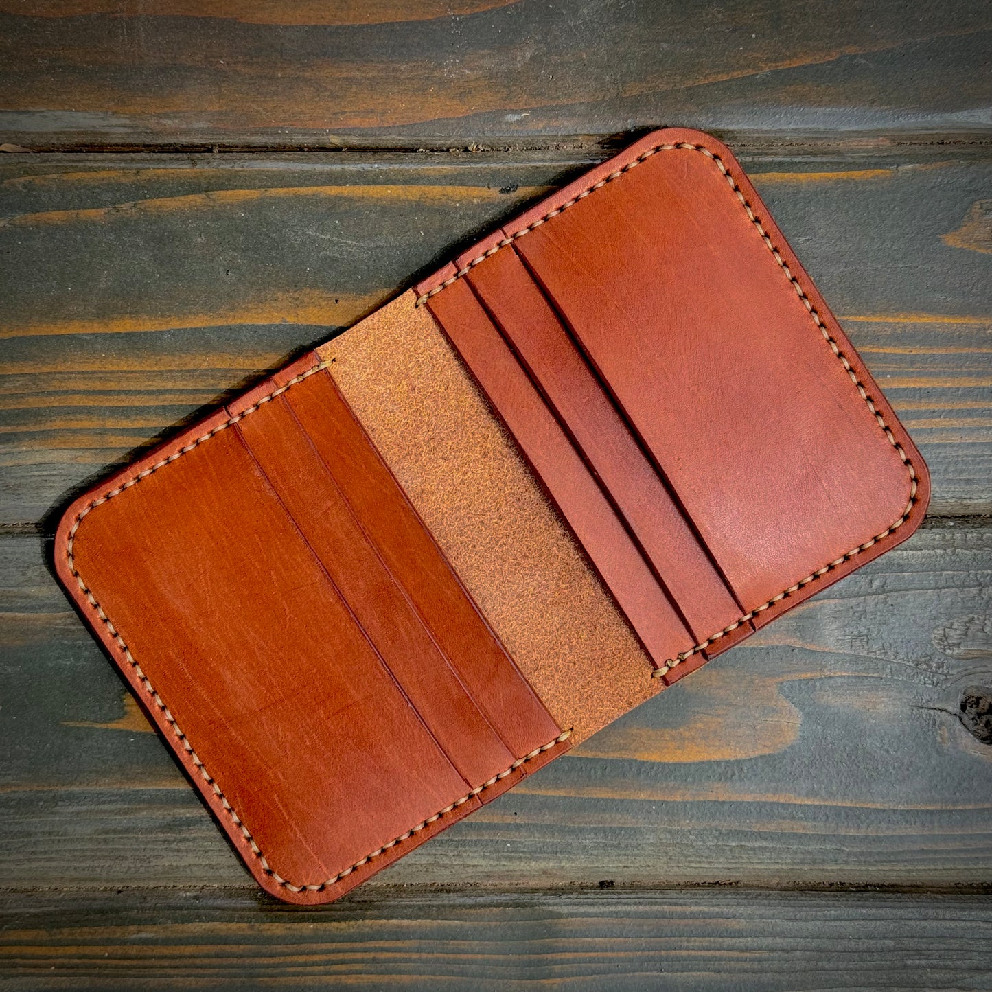 6 pocket vertical wallet